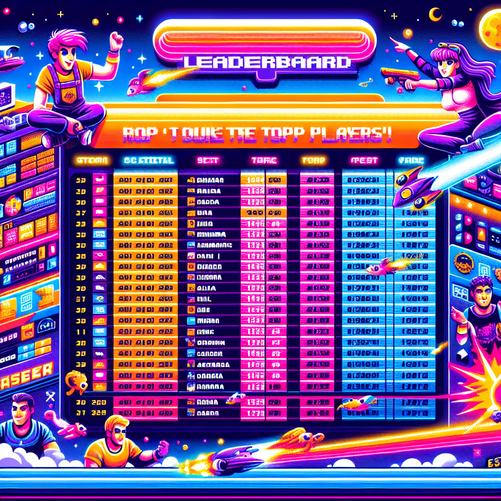 Leaderboard of top players in Chicken Plinko arcade game