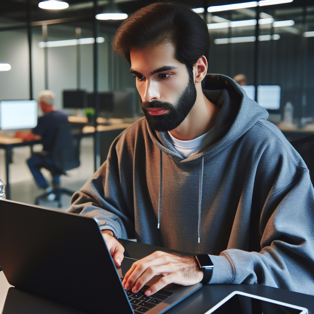 A portrait of John Smith, a lead developer